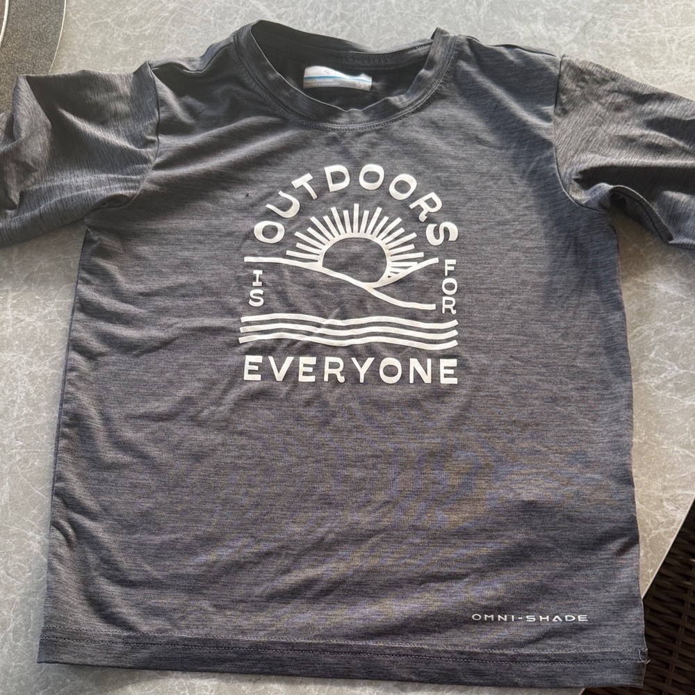 Columbia Kids Outdoors Graphic Tee - Dark Gray